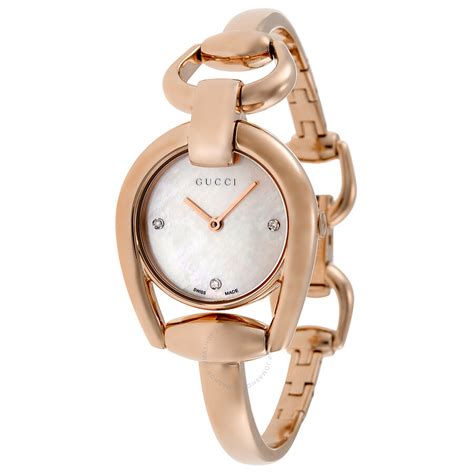 rose gold watch gucci|gucci rose gold watch ladies.